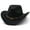 Black, variant on Wool Women's Men's Western Cowboy Hat Fit For Gentleman Lady Jazz Cowgirl With Leather Cloche Church Sombrero Caps