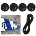 thumbnail image 3 of Almohadilla para anillo en D Almohadilla de anillo en D de acero inoxidable parche de PVC de 2 5 m cuerda elástica elástica Kit de hebilla fija para tabla de surf tabla de Paddle FLhrweasw Nuevo, 3 of 9