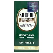 Sukrol Vitamins Supplement with Thiamin, Improves Healthy Brain Function, 100 Tablets, 1 Bottle