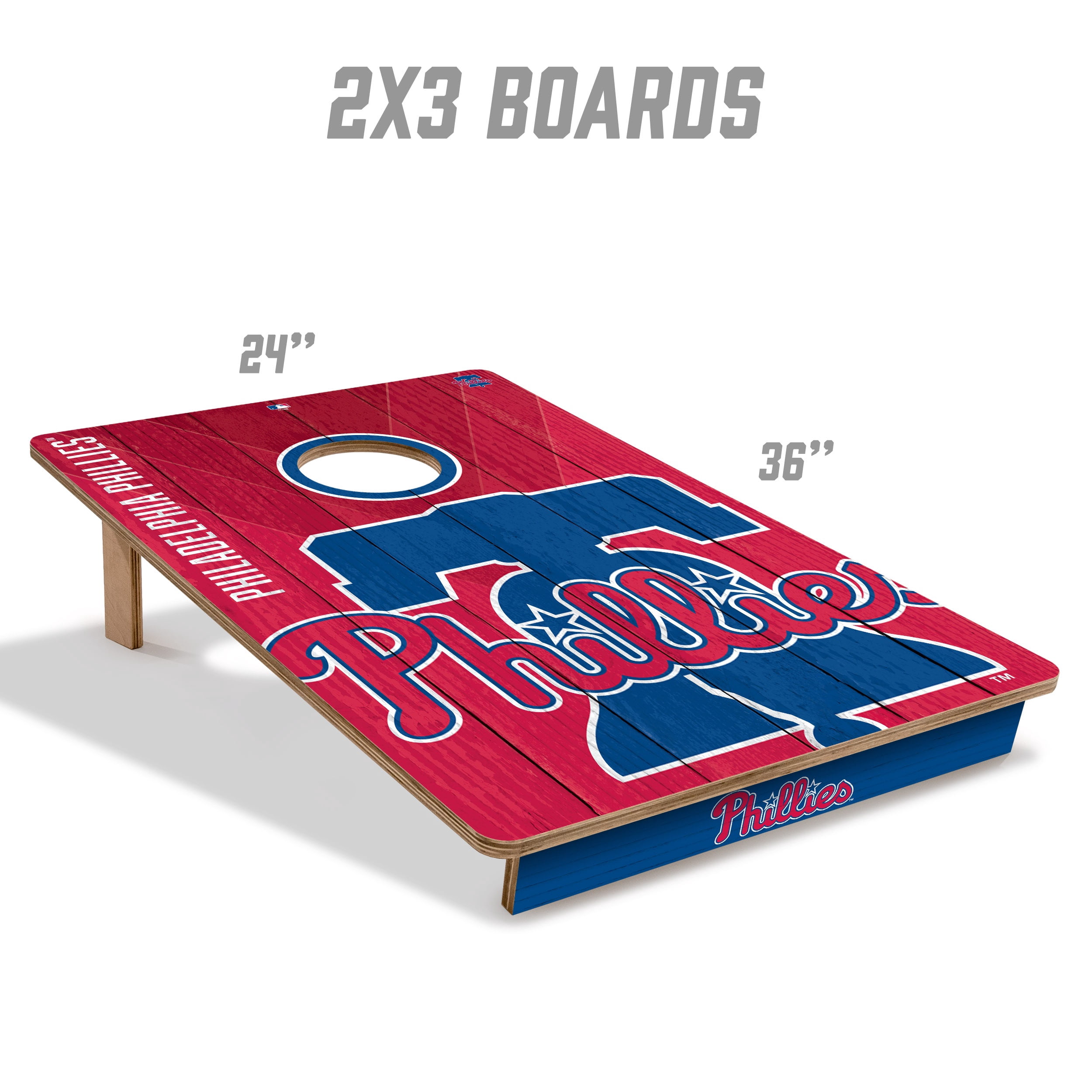 YouTheFan MLB Philadelphia Phillies 2' x 3' Cornhole Game