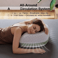 thumbnail image 5 of Tencel Side Sleeper Pillow with Curved Crescent Design, Adjustable Shredded Memory Foam, Silk-Like Cover, Queen Size Bestseling, 5 of 6