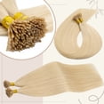 thumbnail image 4 of Benehair 100% Real Remy Human Hair Extensions I Tip Hair Pre Bonded Stick Tip Micro Ring Beans Women Invisible Blonde 50g, 4 of 13
