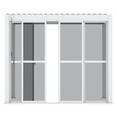 thumbnail image 6 of Mirador 111S 10' Outdoor Pergola Aluminum PC Sliding Door w/ Handle, 4 Panels, White (Not Pergola), 6 of 7