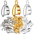 thumbnail image 2 of Aylifu 60pcs Pinch Clip Clasp Bead Bail Pendant Connector Metal Jewelry Making Supplies,14x8mm, 2 of 7