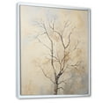 thumbnail image 2 of Designart "Beige Oak Tree Solitude V" Tree Oak Floater Framed Canvas Prints, 2 of 5