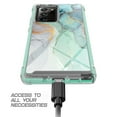 thumbnail image 4 of Samsung Galaxy Note 20 Ultra 5G Case (6.9"), Rosebono Hybrid IMD Design Graphic Anti-Scratch Fashion Cute Colorful Silicone Skin Cover Armor Case for Samsung Galaxy Note 20 Ultra 5G (Green Marble), 4 of 5