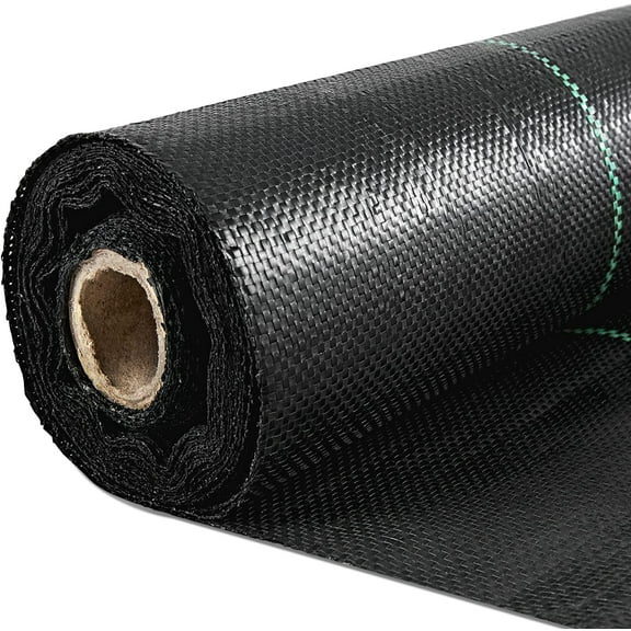 Weed Barrier Landscape Fabric Heavy Duty, 5FT x 10FT Thicken Garden Fabric Weed Mats, Weed Control Garden Cloth, Woven Geotextile Fabric for Garden Beds, Underlayment, Commercial Driveway