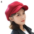 thumbnail image 2 of Happy Date Newsboy Hats for Women, Women Newsboy Hats Winter Felt Retro Solid Color Fashion All-Match Newsboy Cap, 2 of 9