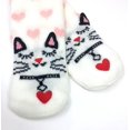 thumbnail image 4 of OoohGeez Women's House Sherpa Cute Animal Slipper,Fluffy Fuzzy Grippers Socks, Kitty Kitty, 4 of 5