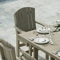 thumbnail image 4 of Wildridge Heritage 7-Piece 44"X72" Dining Set, Weathered Wood - Outdoor Weather Resistant Recycled Plastic Furniture for Patio, 4 of 8