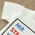 thumbnail image 6 of WUANDIXFA 4th of July Outfits for Toddler Boys 4th Of July Baby Boy Outfits Short Sleeve T-shirt Tops Short 2Pcs Toddler Independence Day Summer Clothes Set White,2-3 Years, 6 of 7