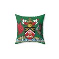 thumbnail image 2 of Trinidad et Tobago Coussin Carré Vert, 2 of 7