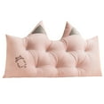 thumbnail image 1 of REK " Style Cat Ear Design Bedside Pillow Comfortable Backrest For Couch Sofa And Window Seat With Soft Large Cushion", 1 of 4