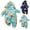 Blue, variant on 0-24M Baby Cartoon Star Fox Hoodies Romper Jumpsuit Outwear for Newborn Infant Toddler