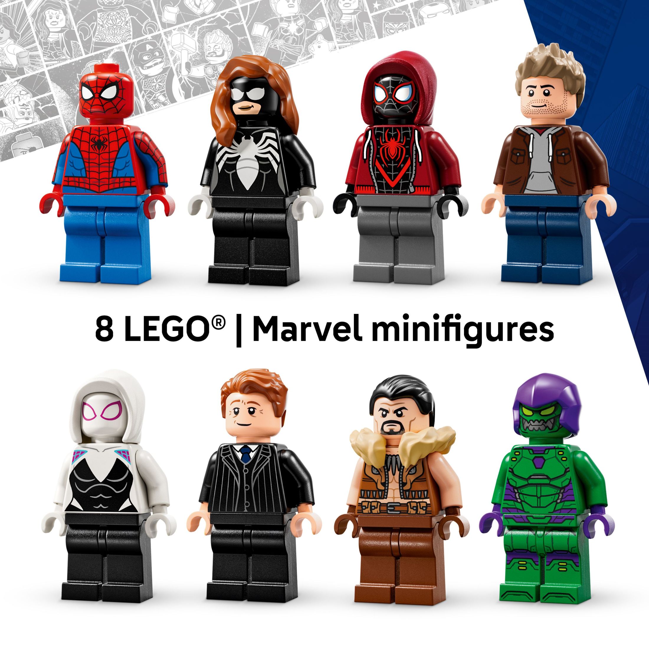 LEGO Marvel Spider-Man vs. Oscorp, Juguete de Construcción - Set de Imaginación con 8 Mini Figuras de Juguete para Niños y Niñas, Mayores de 10 Años - Bloques de Construcción de Superhéroes para Pre Adolescentes - Idea de Regalo Genial para Cumpleaños - 76324 7