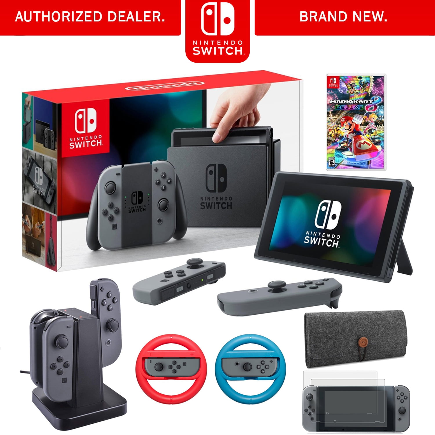 walmart nintendo switch mario kart bundle