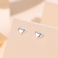 thumbnail image 6 of Love Heart Tiny Stud Earrings 925 Sterling Silver Minimalist Cartilage Earrings Piercing Studs for Women, 6 of 7