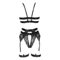 thumbnail image 5 of Gibobby Conjunto de lencería Sexy Ropa Interior Divertida para Mujer, Escote En V Profundo, Encaje Sexy, Vestido Transparente, Vestido para Conjuntos De Lencería(Negro, CH), 5 of 5