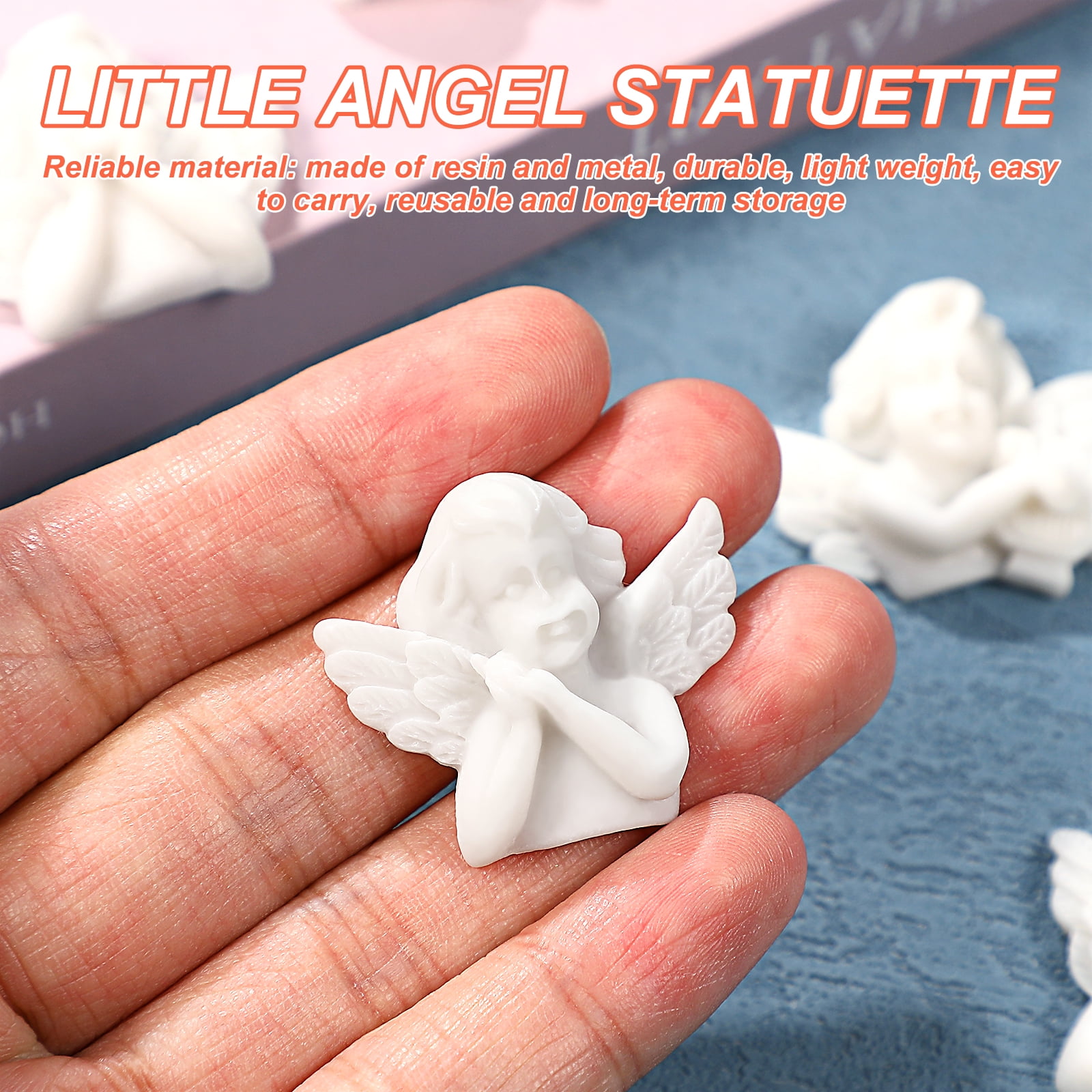 『Tiny Angele』 Zoyueyie 30pcs Miniature Angel Figurines Mini Angels DIY Crafts