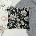 thumbnail image 2 of Shiartex   Vintage Flower Pillow Covers Rustic Black Cream Floral Decor Throw Pillows Case for Couch Old Style Cute Pillowcase Outdoor Decorative Cushion Cases for Sofa Bed Decorations White, 2 of 5