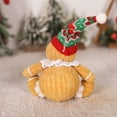 thumbnail image 2 of 2PCS Christmas Gingerbread Man Doll Gingerbread Figures with Chef Hat Bowknot Christmas Ornament Doll Table Tree, 2 of 8