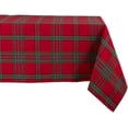 thumbnail image 1 of DII Farmhouse Christmas Plaid Dining Table & Kitchen Décor, Holiday Tablecloth, 60x84, Red & Green, 1 of 8