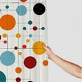 thumbnail image 3 of ARISTURING Geometric Shapes Circles Dots Shower Curtain for Bathroom 
Set with Hooks 36x72, 3 of 7