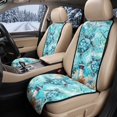 thumbnail image 2 of COEQINE Car Front Seat Cover 2 Pack Quilted Soft Breathable Captain Chair Seat Cover Non-Slip Pet Car Seat Protector Fits for Sedans SUVs Trucks, Sea Turtle Lighthouse Blue, 2 of 7