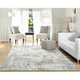 thumbnail image 5 of Dynamic Rugs QU91227050150 7 ft. 10 in. x 10 ft. 10 in. Quartz 27050 Rectangle Transitional Area Rug - 150 Ivory & Blue, 5 of 5