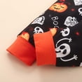 thumbnail image 6 of Zylarhe Kids Halloween Printed Sweatshirt Set Cozy Autumn Party Outfit for Boys Girls Orange 18-24 Months, 6 of 9