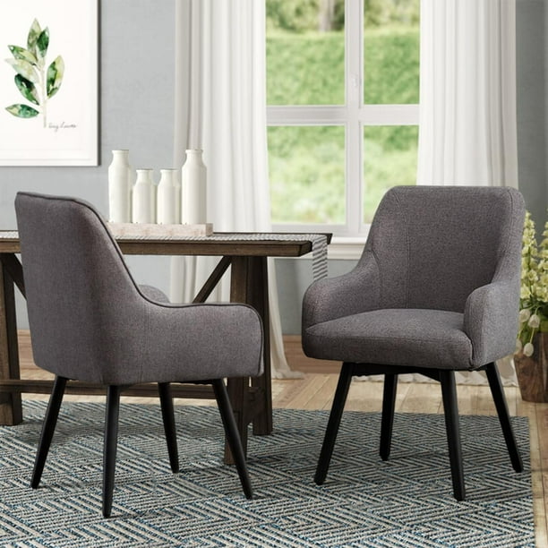 andeworld Swivel Dining Chairs Set of 2 Upholstered Accent Chairs