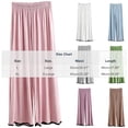 thumbnail image 4 of Bovxnpu Womens Pajamas Bottoms Sleep Pants Cotton High Waist Thin Casual Wide Leg Long Pants Sleepwear, 4 of 8
