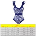 thumbnail image 4 of Traje De Baño Damas Traje De Baño Damas Traje de baño de playa para mujer con cordones y vestido para deportes acuáticos (traje de baño individual XL, 4 of 7