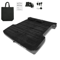 Unique Bargains Universal Inflatable Car 5.5-5.8ft Truck Bed Air Mattress for Full-Size Trucks Black
