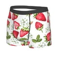 thumbnail image 2 of Disketp Strawberry1 Men'S Boxer Briefs,Soft And Breathable Cotton Underwear With Comfortflex Waistband, 2 of 8