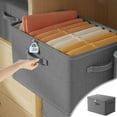 thumbnail image 1 of Xihbxyly Caja de Almacenamiento con Cerradura, Organizador de Gran Capacidad, Asas Reforzadas y Cremallera, Diseño Plegable, Protección Contra La Humedad, Ideal para Uso Doméstico y de Viaje, Tamaño, 1 of 6