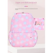 Backpacks for Girls with Charm,Schoolbags for Primary School Kids 8-14 Years,Kids Girls Teens Back to School Waterproof Large-Capacity Backpacks,Dreamy Purple