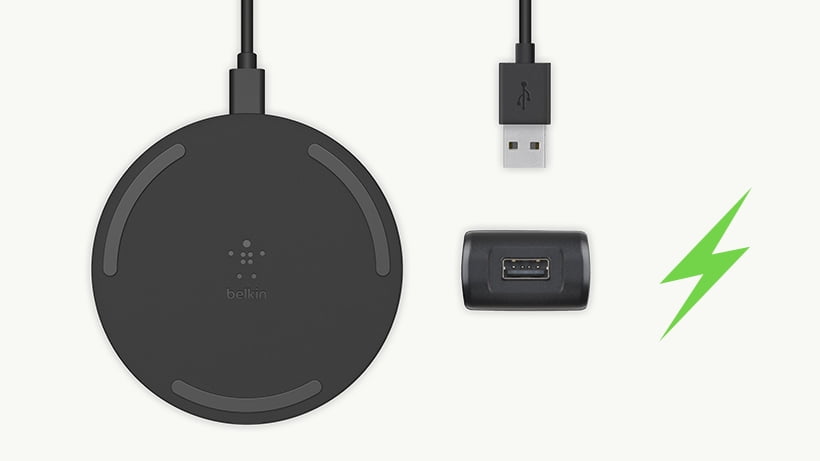 Belkin Quick Charge Wireless Charging Pad - 10W Qi-Certified Charger Pad for iPhone, Samsung Galaxy, Apple Airpods Pro & More - Charge While Listening to Music & Streaming Videos - 2-Pack Black