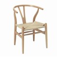thumbnail image 2 of Take Me Home Classic Wishbone Replica Dining Chair, Natural Wood with Arms., 2 of 2