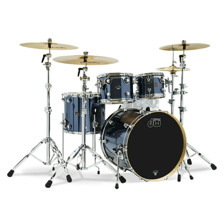 Drum Workshop Performance Series 4-Piece Finish Ply Drum Shell Pack (Chrome Shadow)
