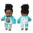 thumbnail image 6 of CYBIBO Reborn Baby Dolls, Clearance Toys Girls! Black Black Baby Cute Curly Black 8-Inch Vinyl Baby Toy, 6 of 8