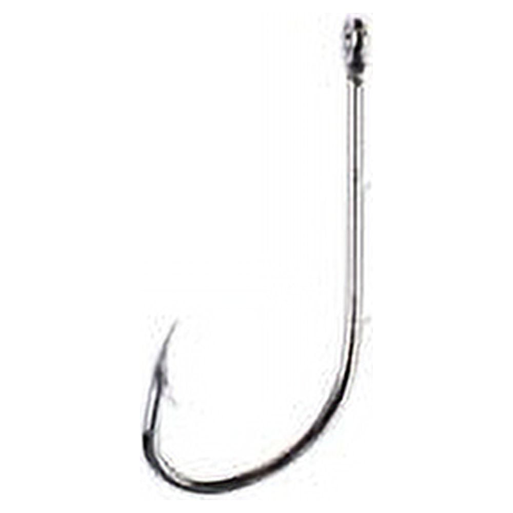 (2 pack) Eagle Claw 189AH-2/0 Baitholder 2-Slice Offset Hook, Nickel, Size 2/0, 8 Pack