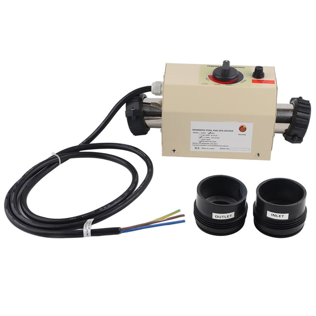 Termostato de baño, mini termostato de calentador de agua de 3 KW para piscina, calentador de SPA, construcción robusta