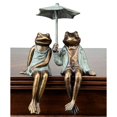 thumbnail image 2 of Aluminum Sophisticated Frog Couple Shelf Sitters, 2 of 2