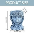 NQWZTIU Head Planter Face Flower Pot Decorative Girl Statue Planter Pot