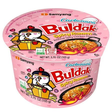 Samyang Buldak Spicy Chicken Carbonara Ramen Instant Soup Big Bowl