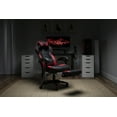 thumbnail image 3 of RESPAWN 110 Racing Style Gaming Chair, Reclining Ergonomic Leather Chair with Footrest, in Red (RSP-110-RED), 3 of 17
