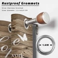 thumbnail image 2 of Outdoor Curtains for Patio Waterproof, Spring Sunflowers Outdoor Privacy Panels Grommet, Farmhouse Brown Wooden Plank Blackout Outside Curtains for Porch/Cabana/Pergola/Gazebo 54"x84", 1 Panel, 2 of 8