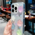 thumbnail image 5 of LANFENG Compatible with iPhone 13 Case Cover, Korean Y2K Luminous 3D Stars Case Cute Kawaii Glowing in Dark Star Transparent Protective Shockproof Back Cover, 5 of 8