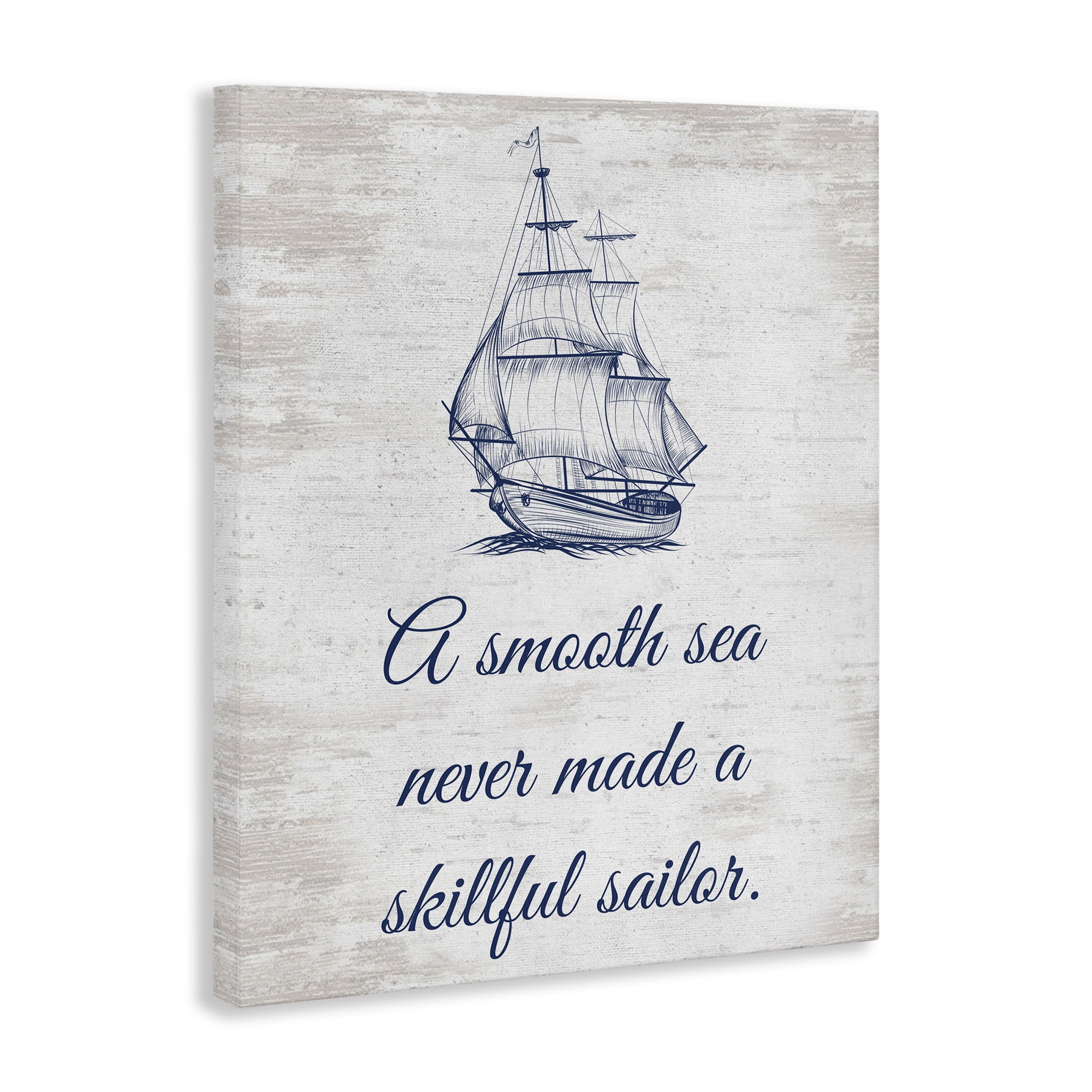 Stupell Industries Inspiring Skillful Sailor Transportation Painting Gallery Wrapped Canvas Art Print Wall Art, 16 x 20